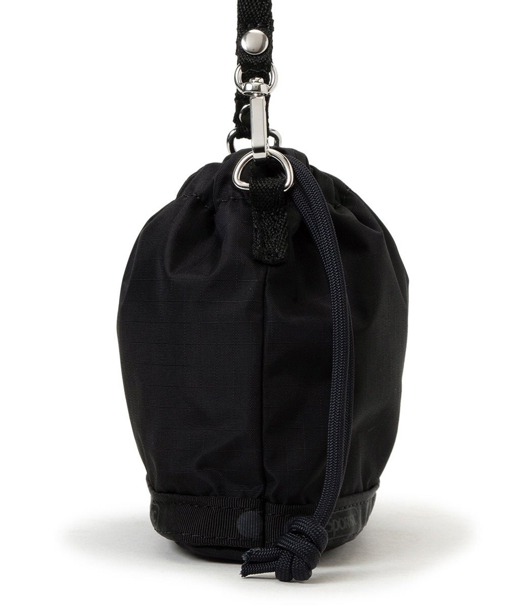 LeSportsac DRAWSTRING BUCKET CHARM/リサイクルドブラックJP 