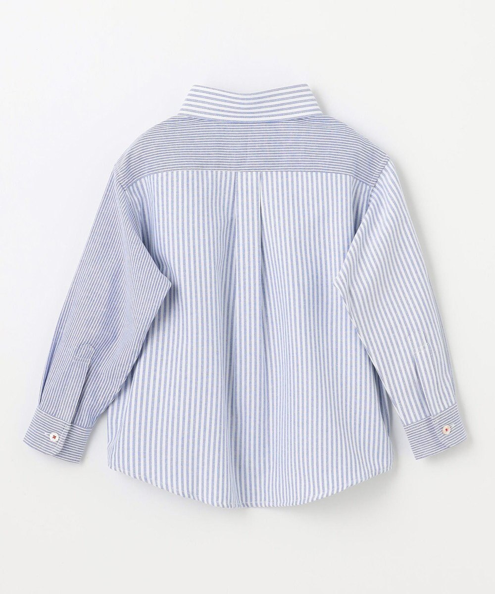 J.PRESS KIDS 【100-130cm】オックスフォード ストライプコンビシャツ 