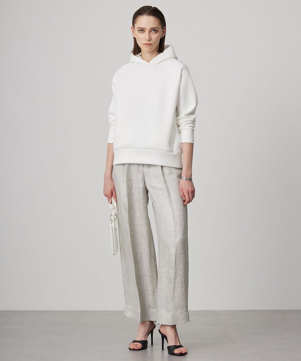 ICB 【日本製】トリアセリネンシャイニーツイル ワイドパンツ 