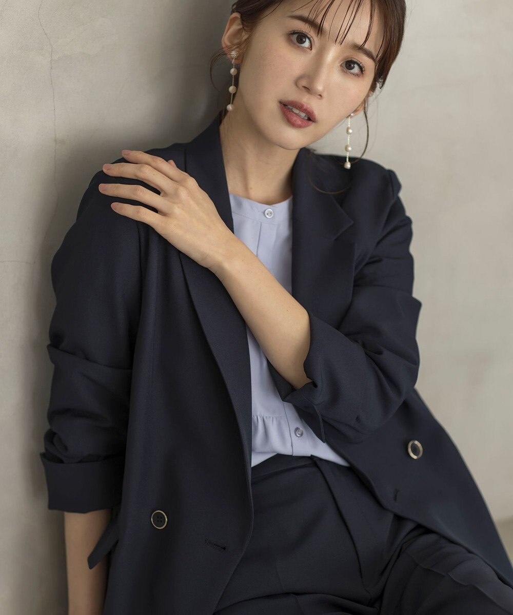 ANY SIS S 【UVカット・接触冷感・吸水速乾】スマートビューティストレッチ  ダブルブレストジャケット 