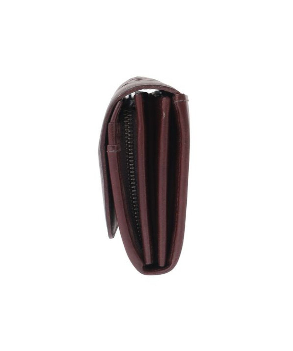genten カットワーク フラップ長財布 
