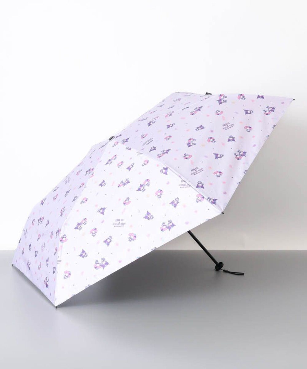AURORA 【 ANNA SUI（アナ スイ）】マイメロディ&クロミ 晴雨兼用傘（折りたたみ傘）総柄 