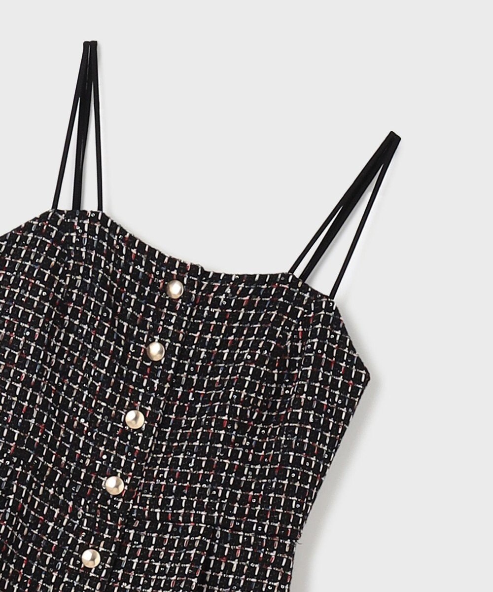 GRACE CONTINENTAL ツイードサロペット 