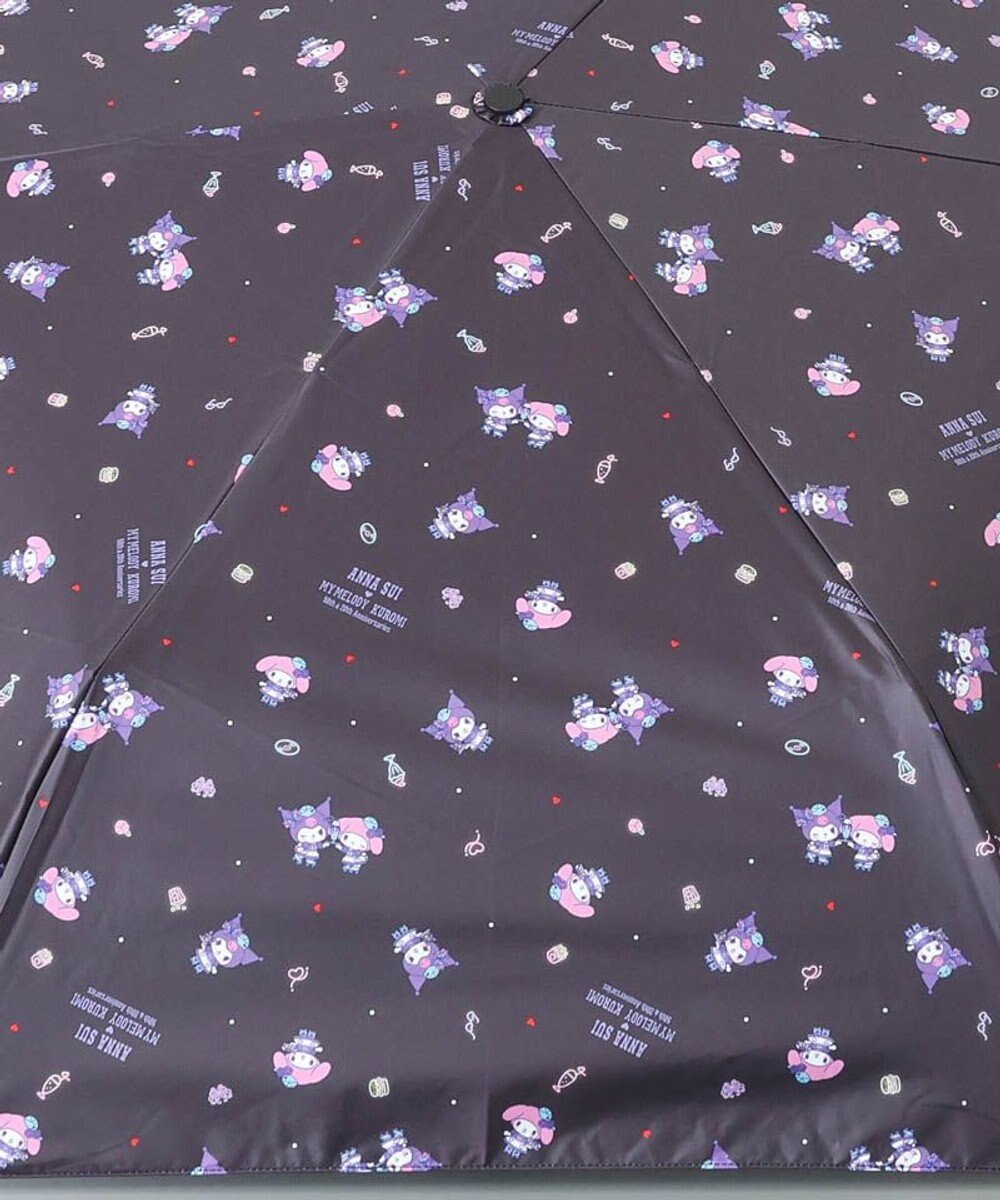 AURORA 【 ANNA SUI（アナ スイ）】マイメロディ&クロミ 晴雨兼用傘（折りたたみ傘）総柄 