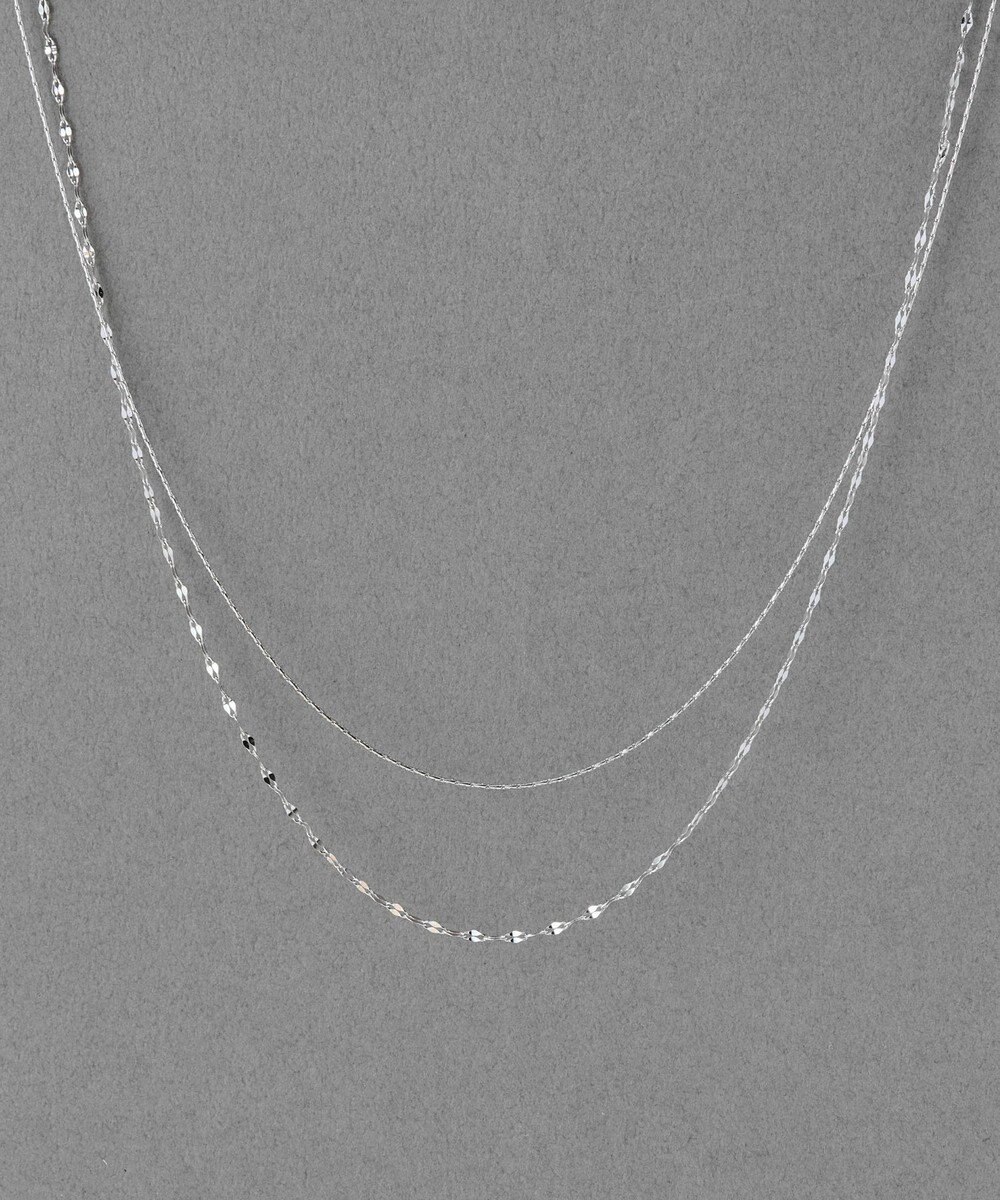 Phoebe 【金属アレルギー対応】ダブルチェーンネックレス　シルバー/サージカルステンレス 