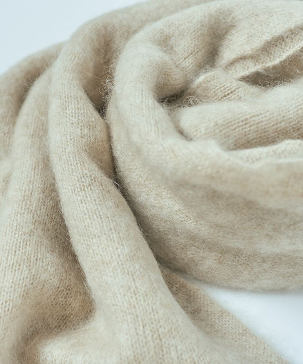 AND WOOL 【ファー加工】カシミヤ100％のストール 