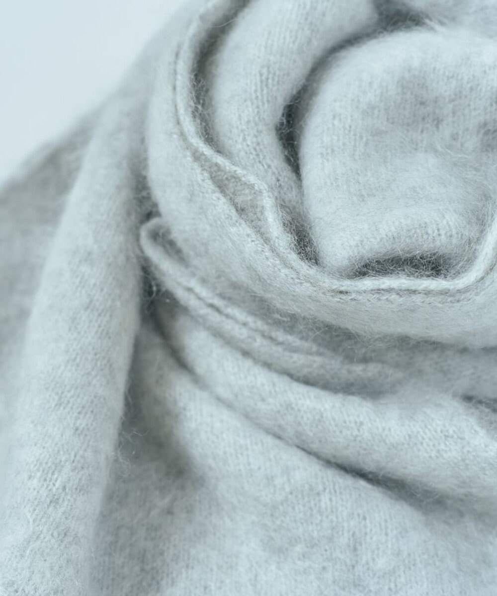 AND WOOL 【ファー加工】カシミヤ100％のストール 