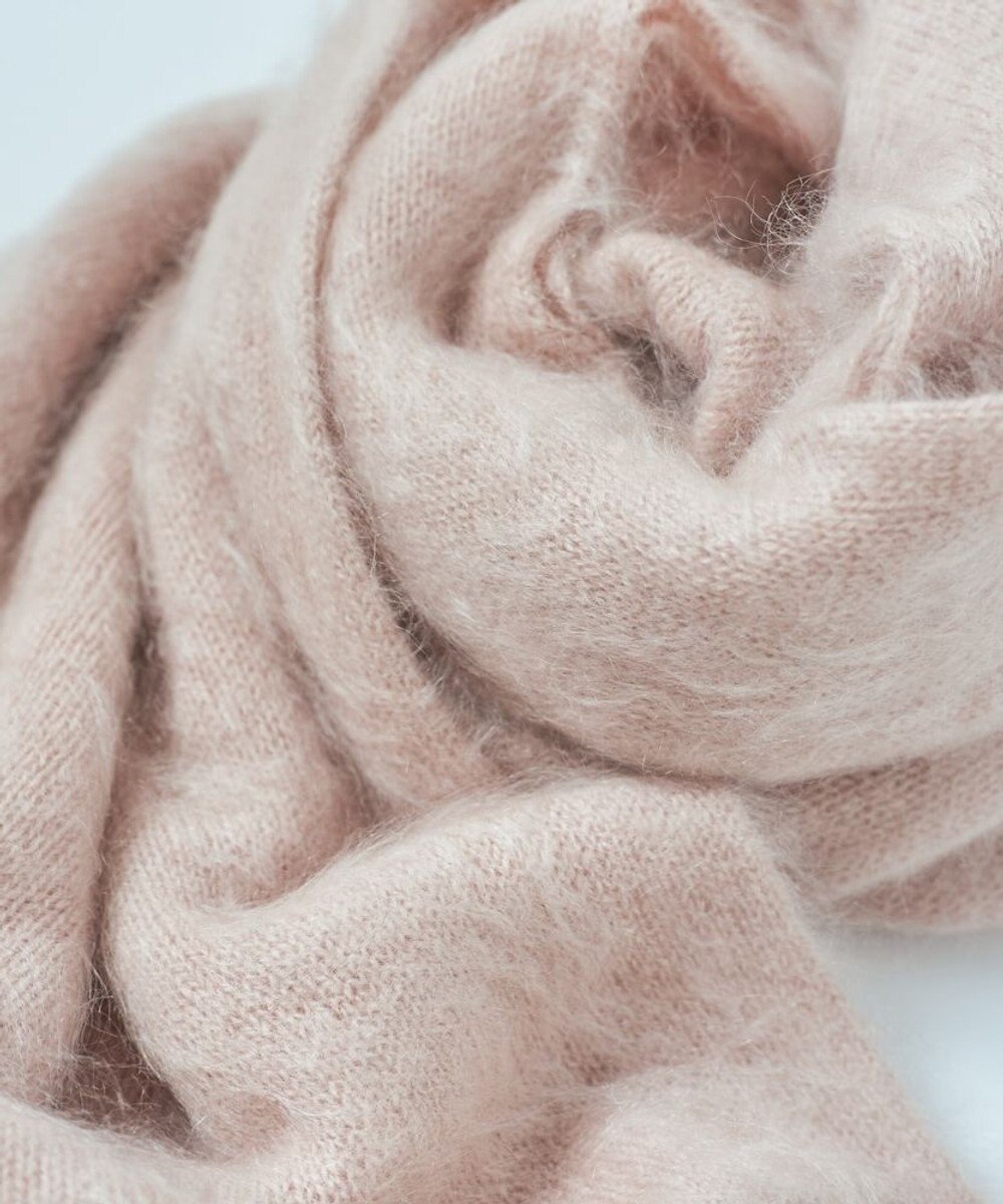 AND WOOL 【ファー加工】カシミヤ100％のストール 