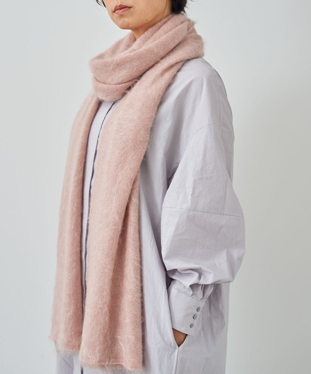 AND WOOL 【ファー加工】カシミヤ100％のストール 