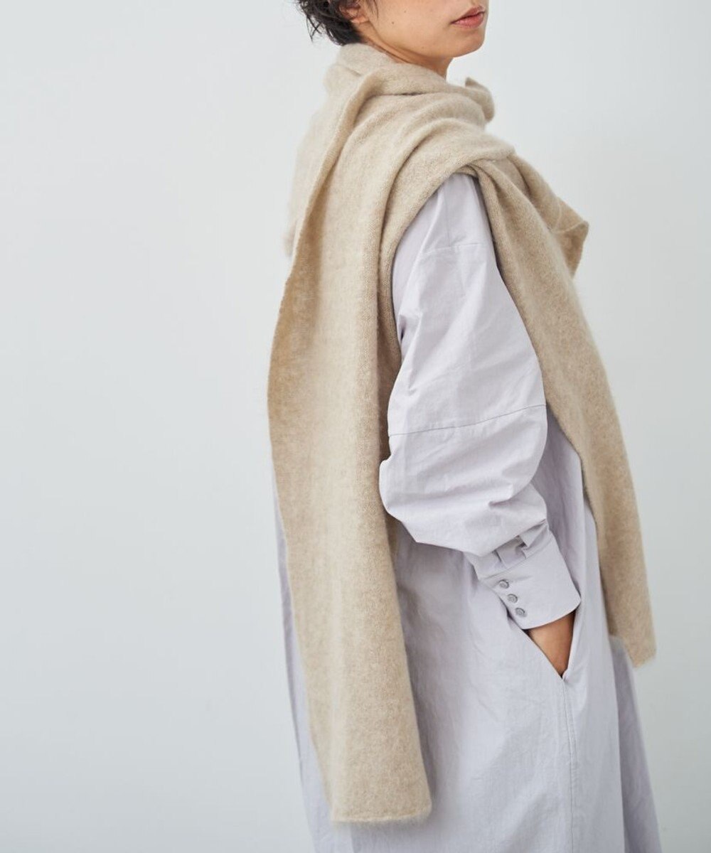 AND WOOL 【ファー加工】カシミヤ100％のストール 