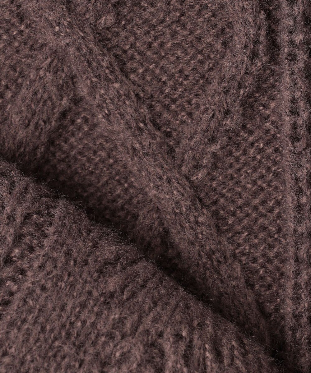 Feroux 【洗える】金釦ケーブル ニット 