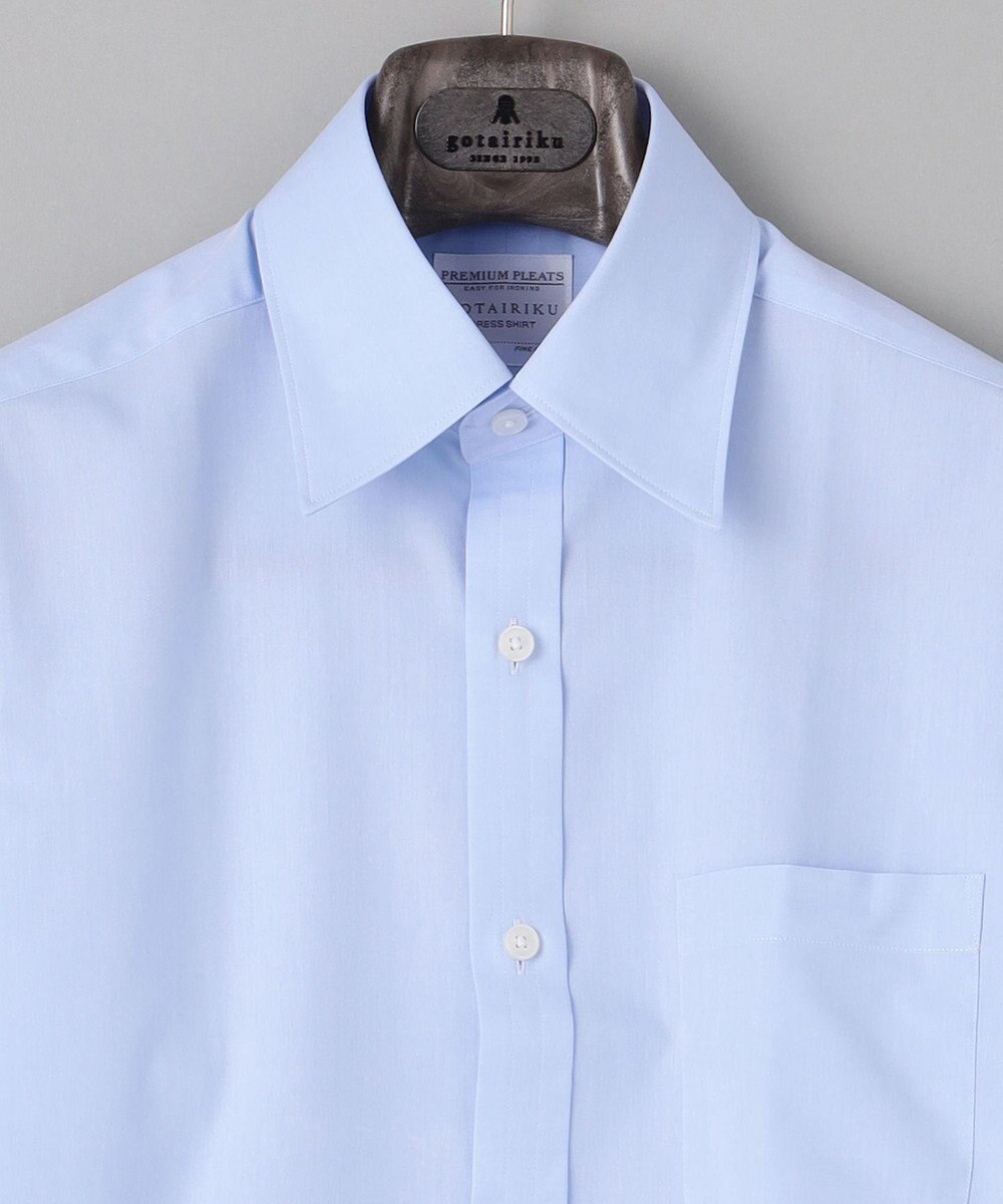 GOTAIRIKU 【形態安定】PREMIUMPLEATS_レギュラーカラー 通年ドレスシャツ 