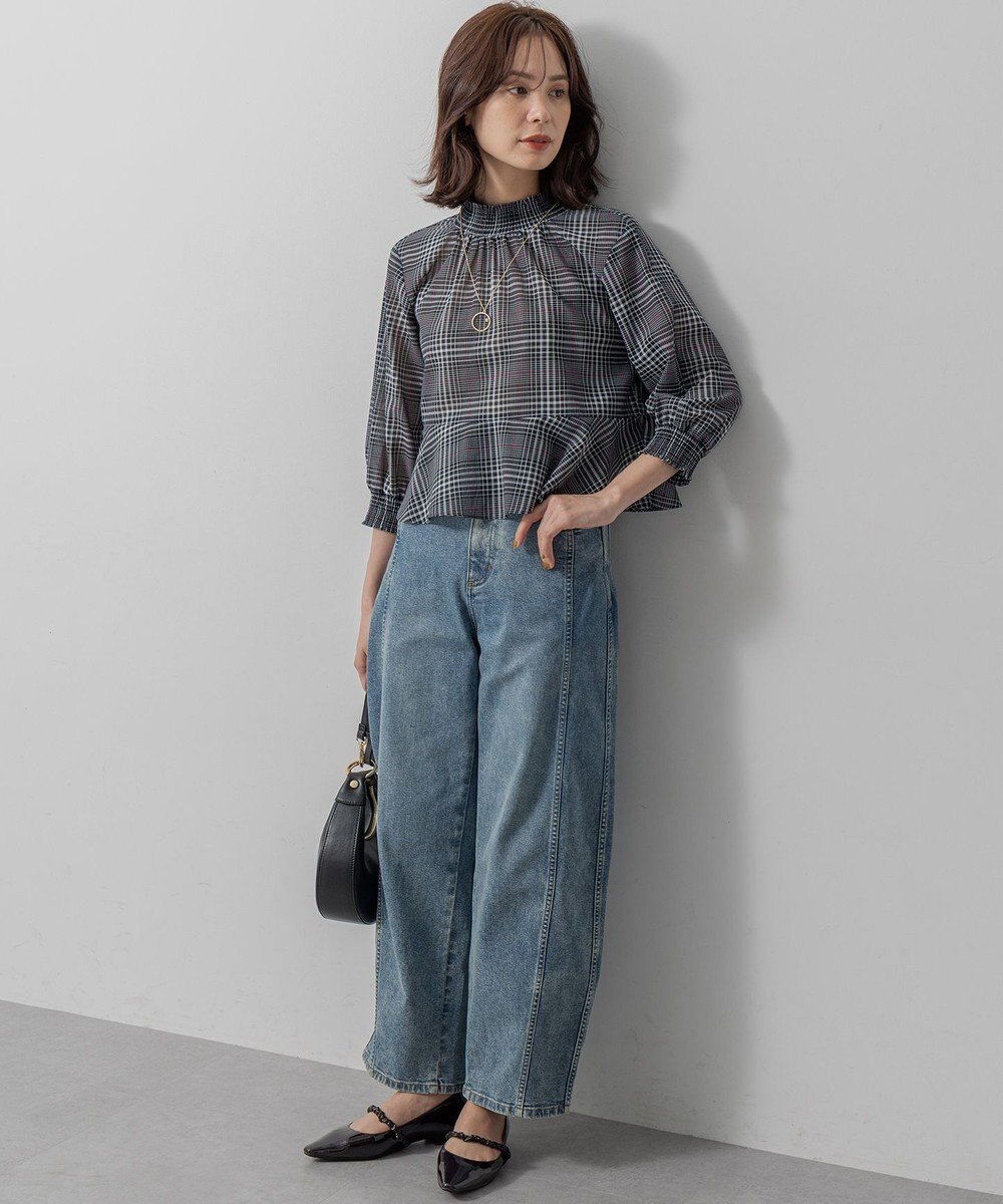 組曲 L ライトトロピカルティアード ブラウス 