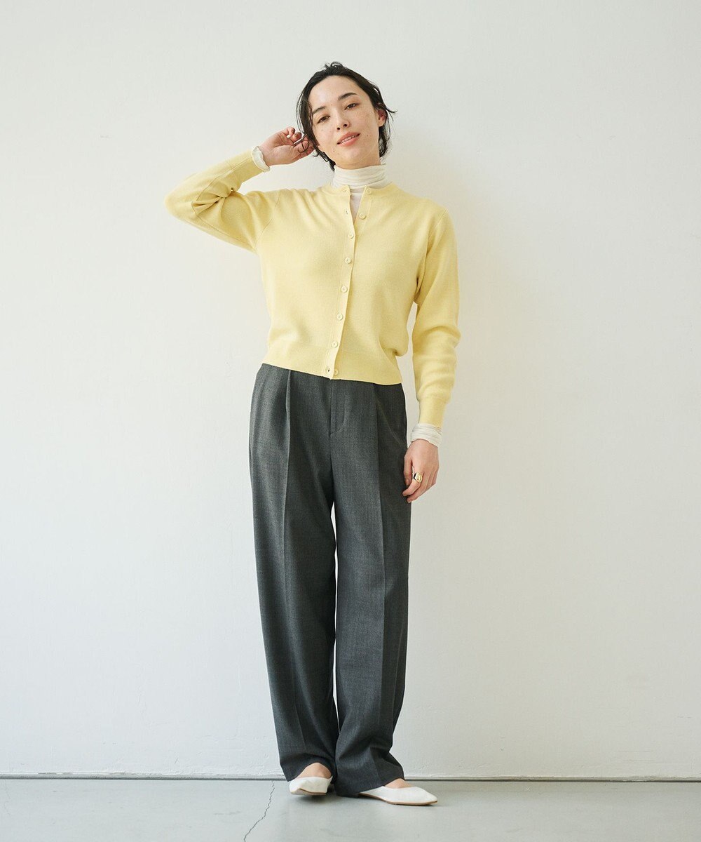 #Newans 【カシミヤ混】コンパクトニットカーディガン 