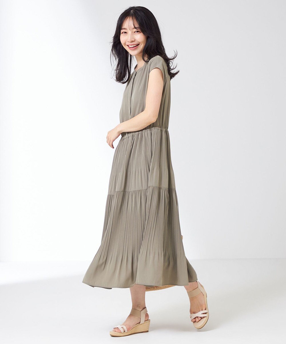 ANY SIS 【洗える】プリーツティアード ワンピース 