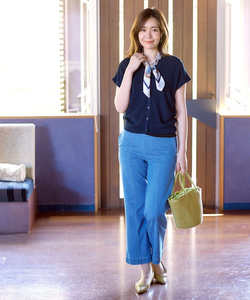 Tiaclasse 【洗える】リネンタッチカーディガン 