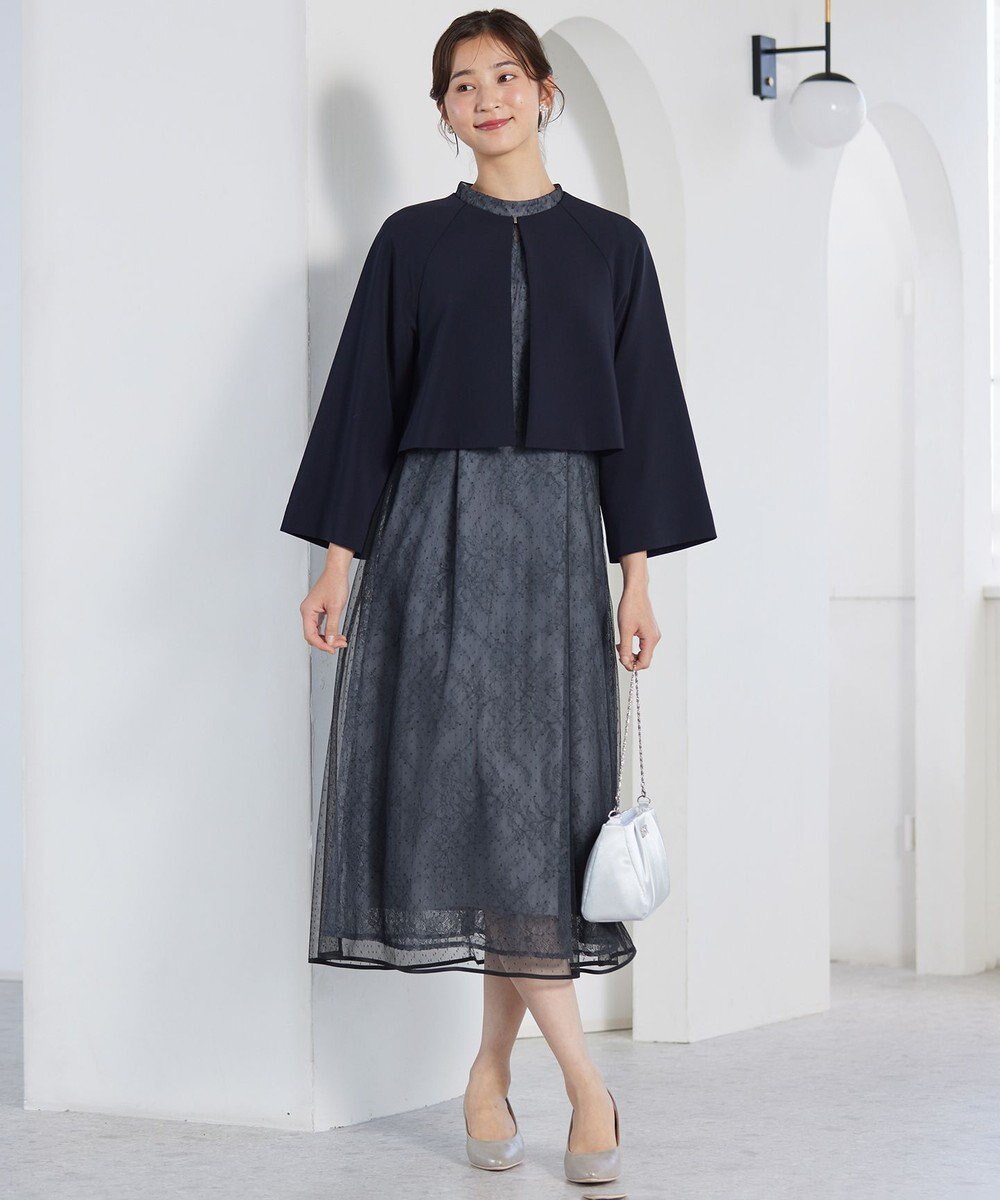 ANY SIS 【洗える】セレモニークロップド ジャケット 