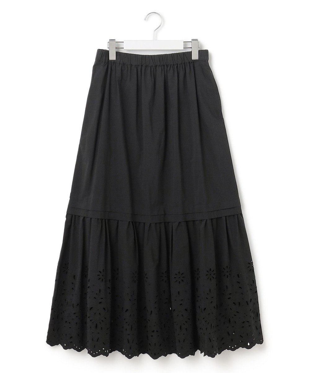 23区 【SLOW/一部店舗限定】フラワーエンブロイダリー スカート 