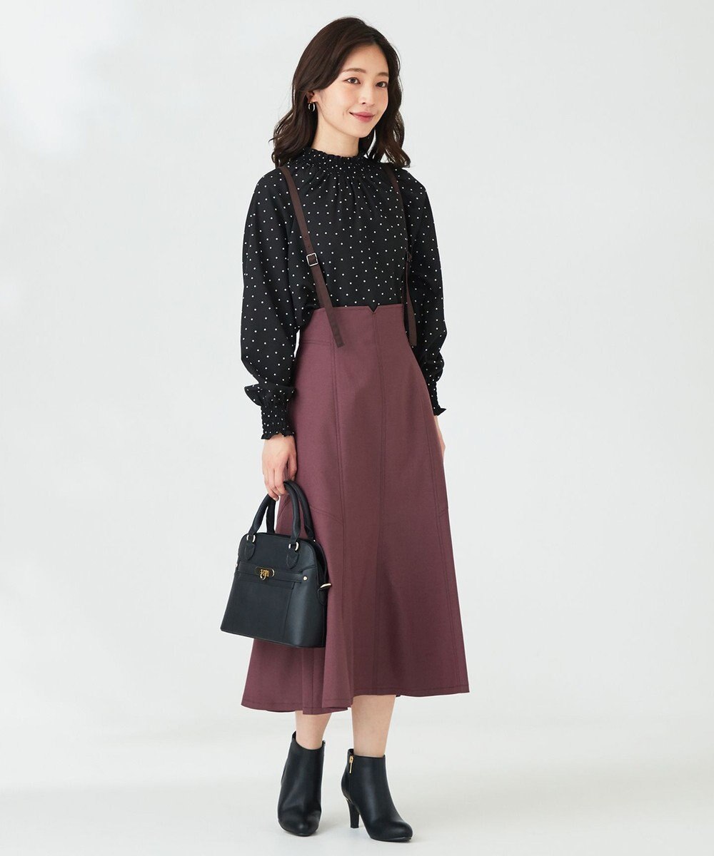 ANY SIS 【洗える】カラーMIXシャンブレー スカート 