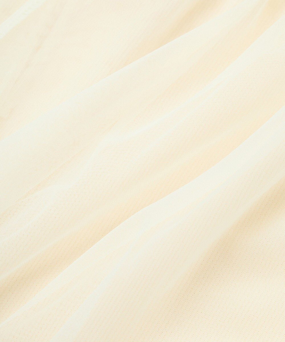 earth music&ecology ＳＥＴ２点チュールバルーンブラウス＋ロゴタンク 