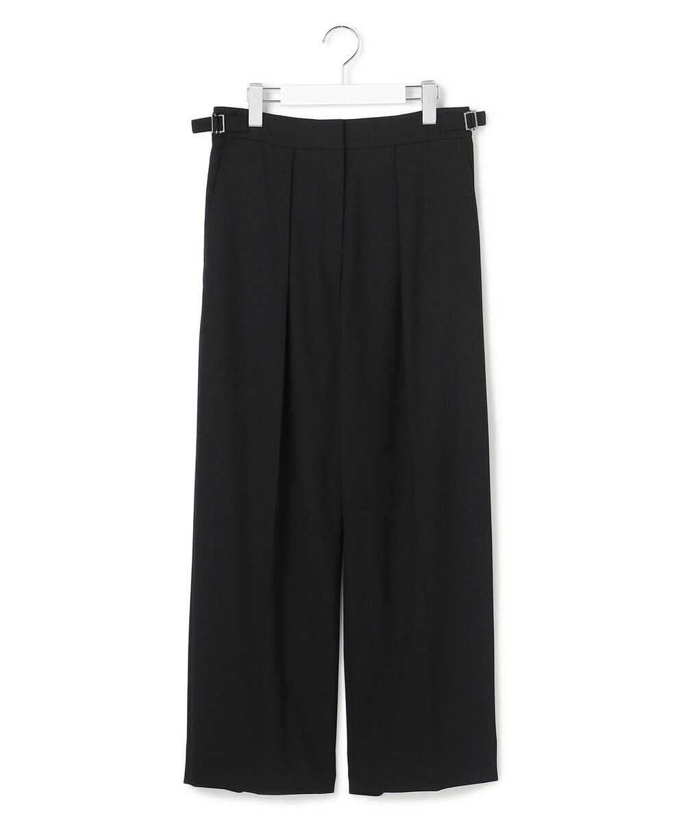 ICB 【UVカット・洗える】ウール2WAYストレッチ ワイドパンツ 