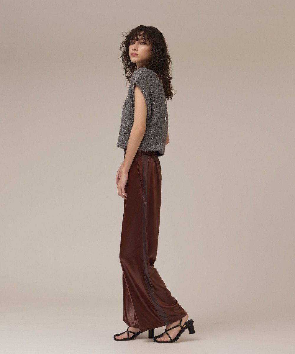 GRACE CONTINENTAL ショートフェザーニットトップ 