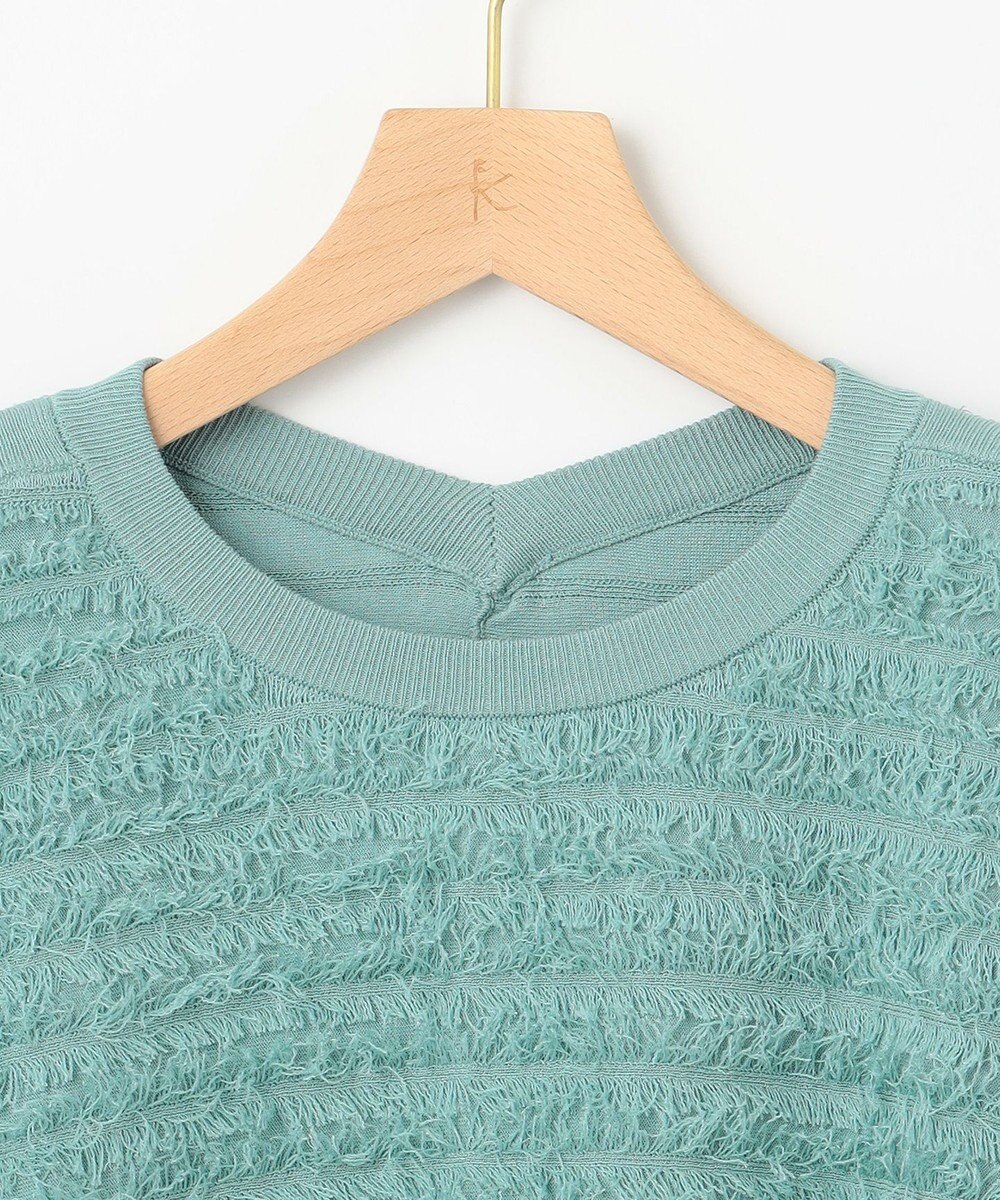 組曲 【WEB限定】カットジャガードドルマンスリーブ ニット 