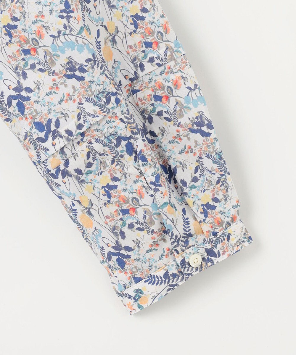 J.PRESS LADIES 【洗える】Liberty バンドカラー プルオーバー ブラウス 