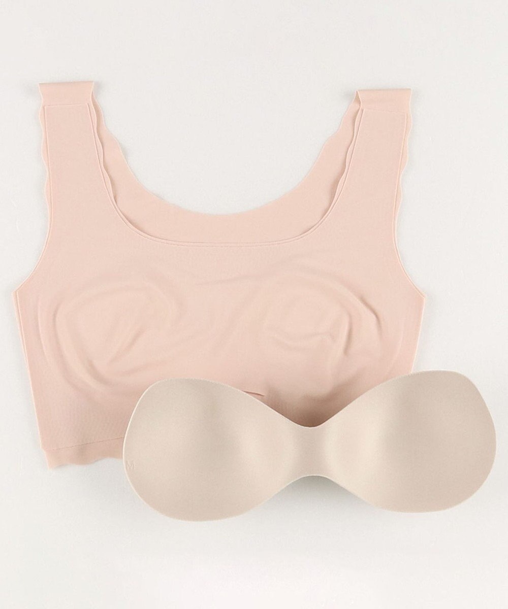 WACOAL 【GOCOCi ゴコチ】 ノンワイヤーブラ ハーフトップ まるでつけていないような着ごこち フラット仕上げ ホックなし CGG535 /ワコール 