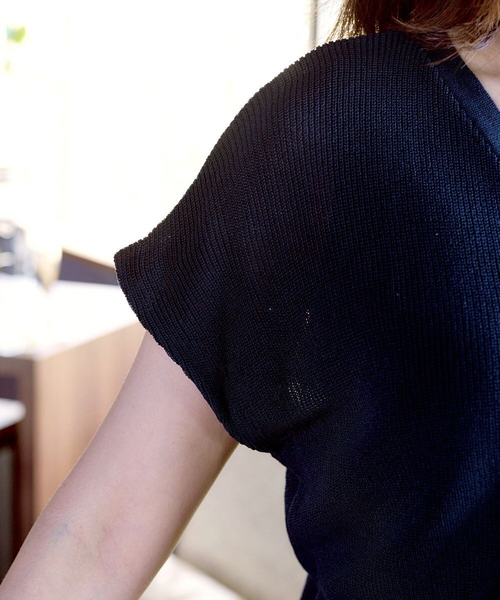 Tiaclasse 【洗える】リネンタッチカーディガン 