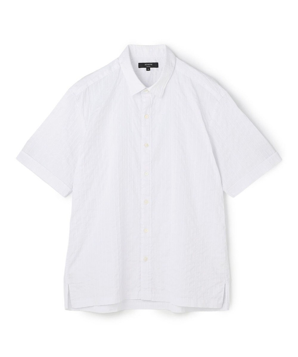 JOSEPH HOMME 【新素材】タックドビーストレッチ 　レギュラーカラー半袖シャツ 