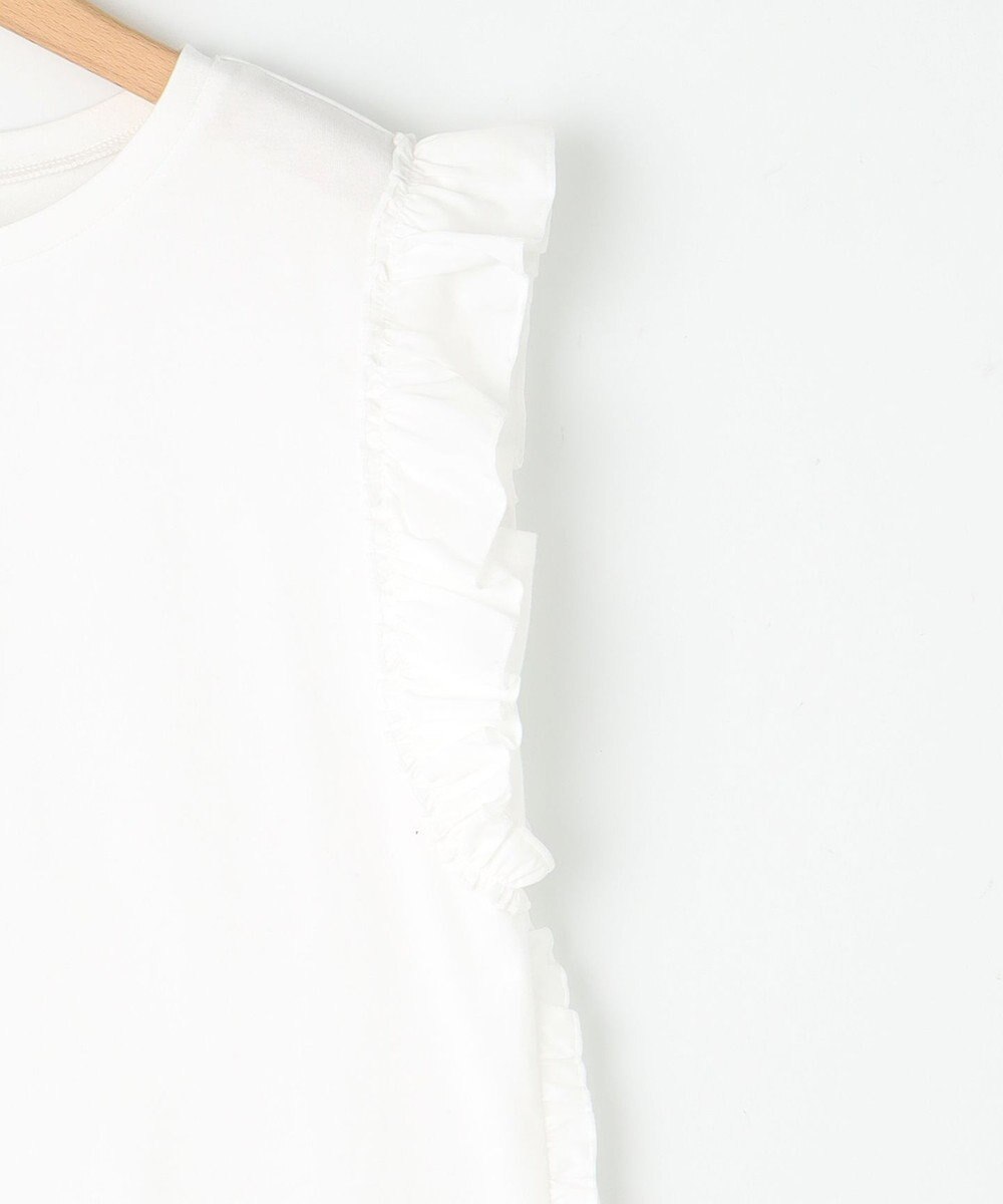 組曲 L Jazzy-Jersey フリル袖Ｔシャツ 