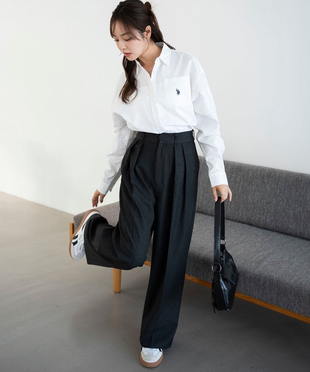 WEGO 【25年秋新色登場★】U.S. POLO ASSN.別注ロングスリーブシャツ 