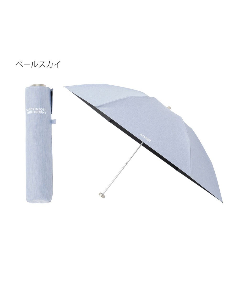 MOONBAT 【フワクール生地使用/軽量】MACKINTOSH PHILOSOPHY 遮光 晴雨兼用 折りたたみ日傘 シャンブレー 
