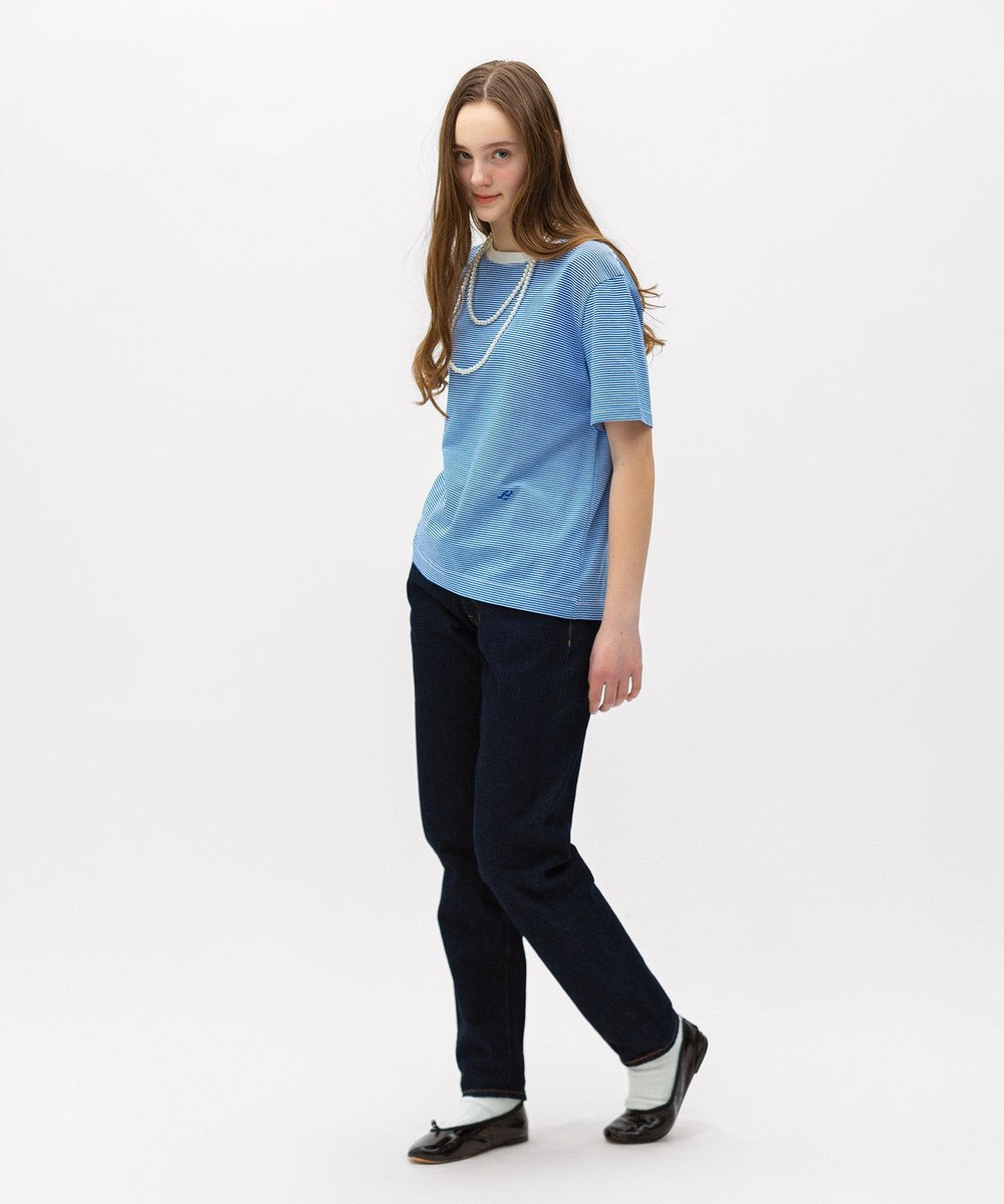 LENO THIN BORDER T-SHIRT / 細ボーダーTシャツ 《UNISEX》 