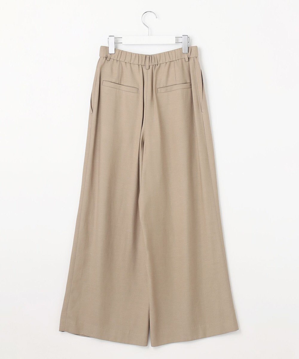 自由区 【XSサイズ～/洗える/セット可】キュプラリネンシャンタン ワイドパンツ 