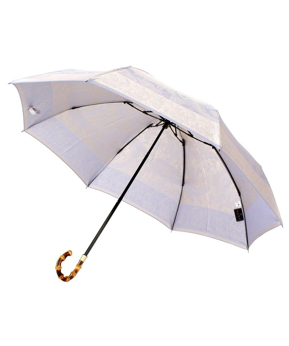 槇田商店 Kirie ペイズリー アイスブルー 折りたたみ傘 