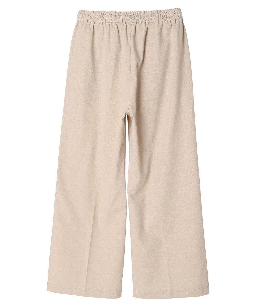 Green Parks 綿麻混イージーワイドパンツ 