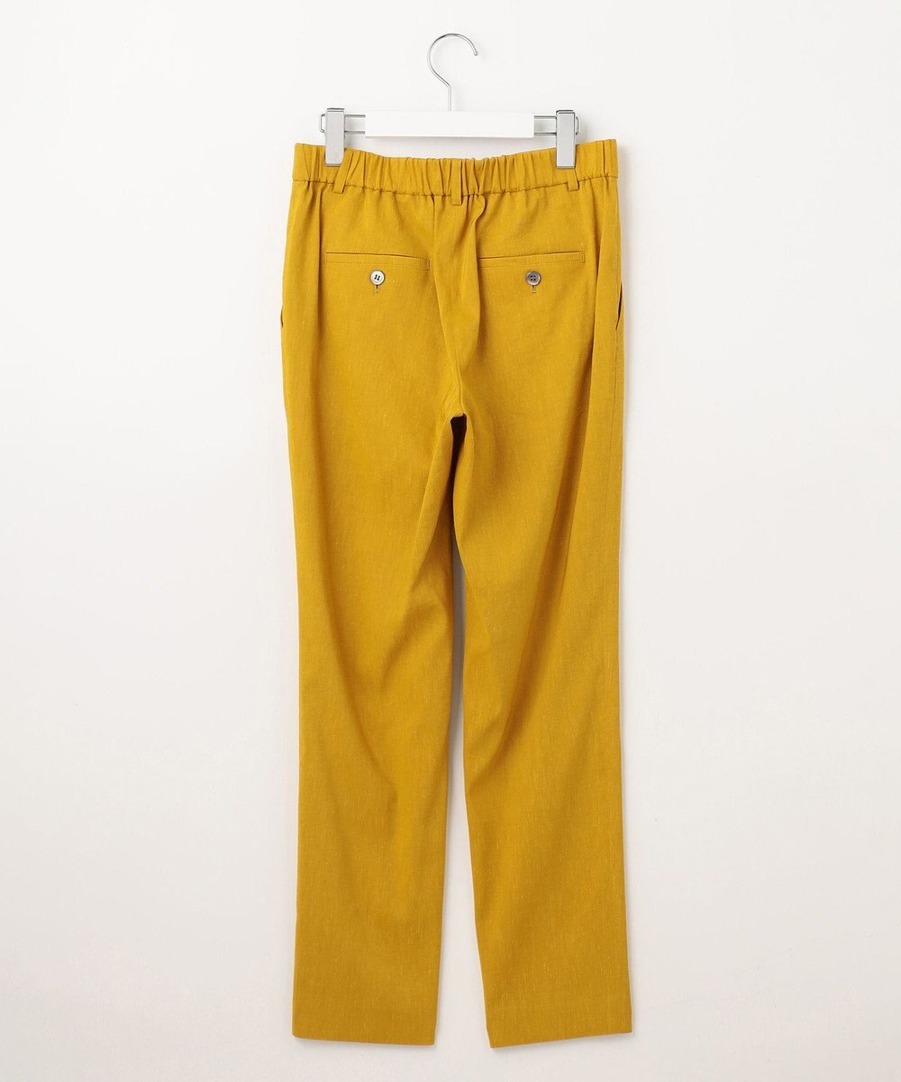 23区 L 【洗える】リネンレーヨンストレッチ テーパードパンツ 