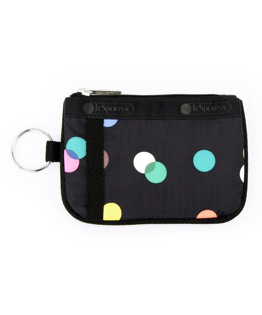 LeSportsac KEY CARD HOLDER/マルチカラードッツブラック マルチカラードッツブラック