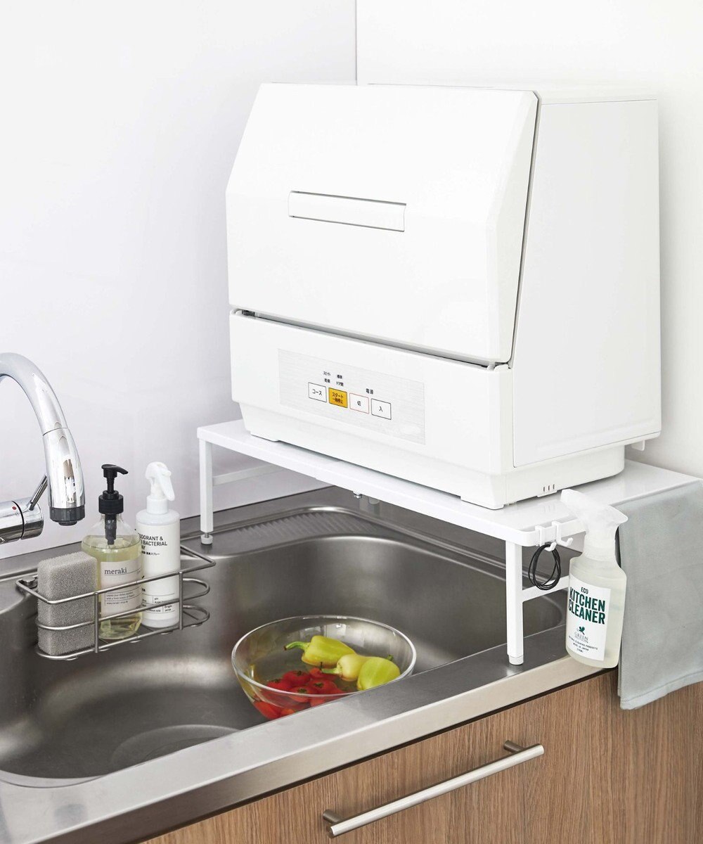 tower 伸縮食洗機ラック タワー ホワイト 