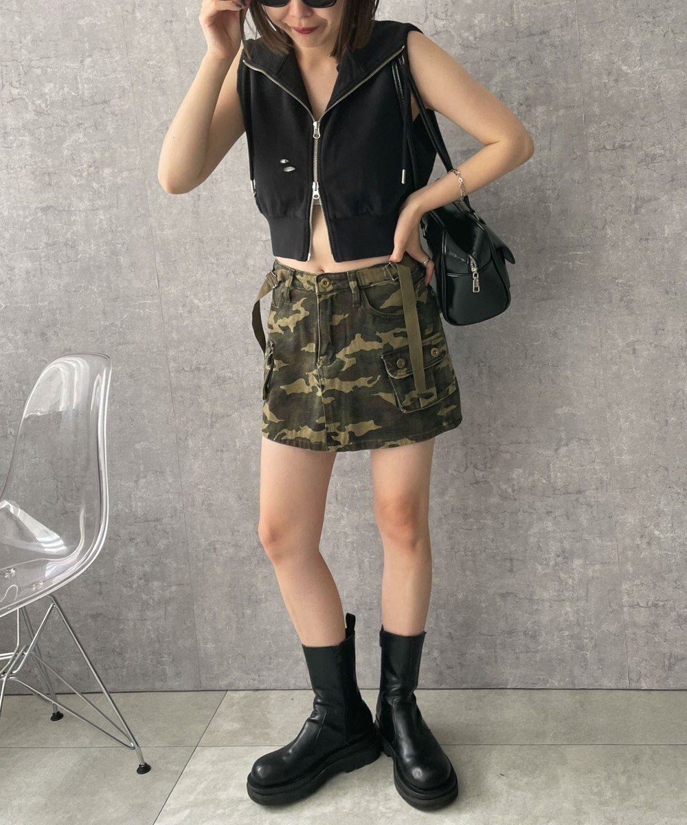 WEGO ヴィンテージウォッシュWジップN／Sパーカー 