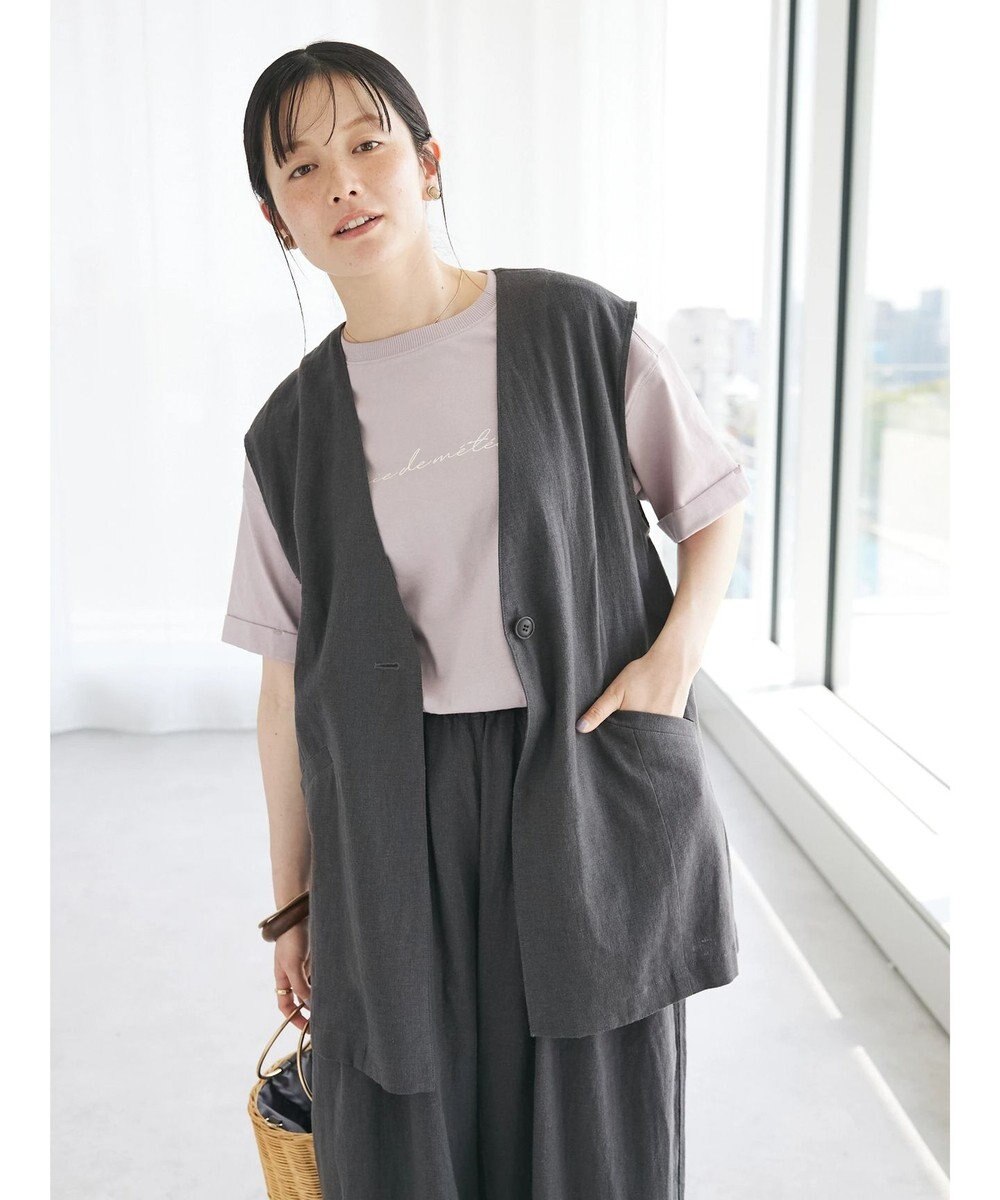 CRAFT STANDARD BOUTIQUE 【キナリノ別注】リネンレーヨンジレベスト 