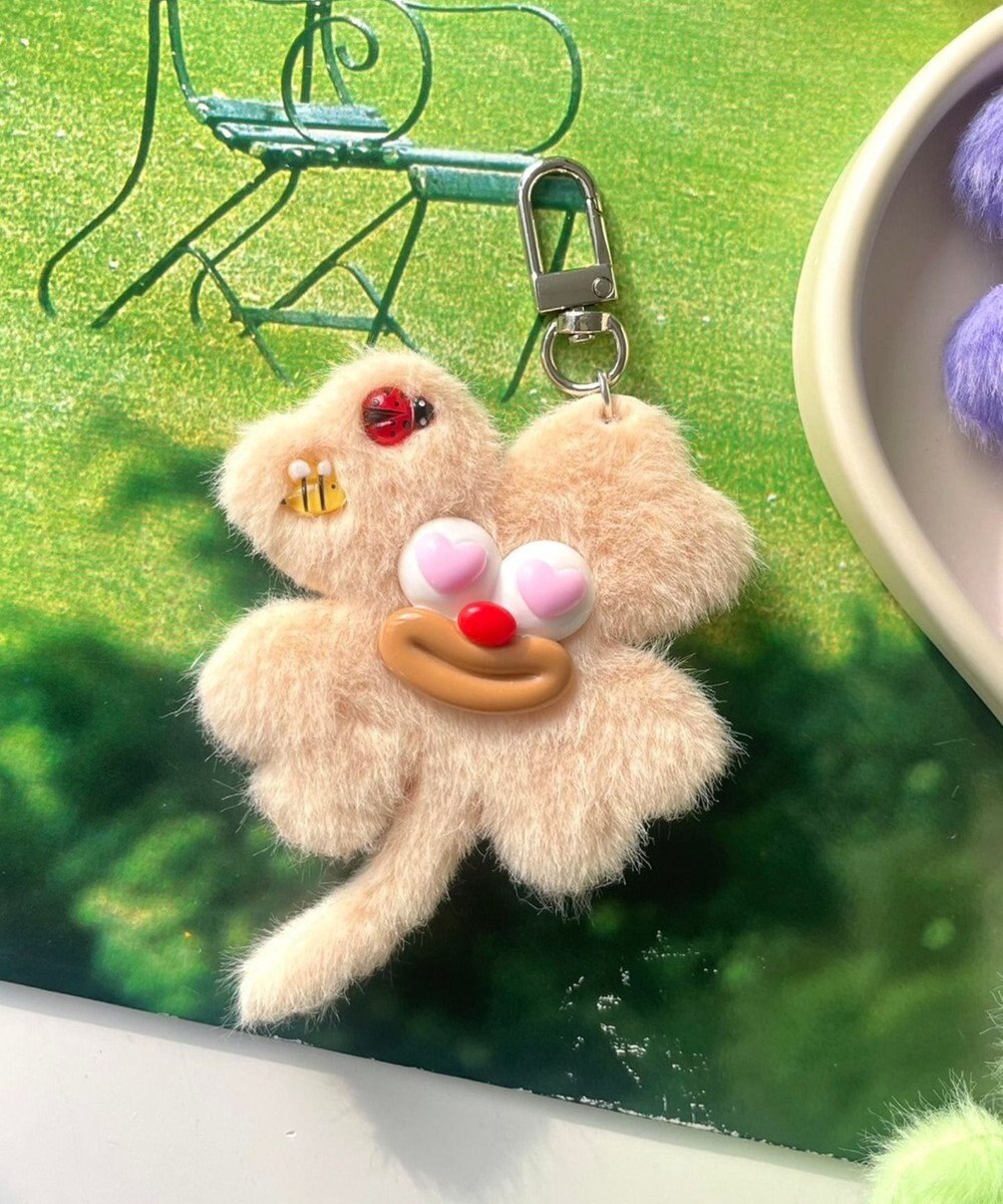 WEGO ハッピークローバーモンスターぬいぐるみキーホルダー 