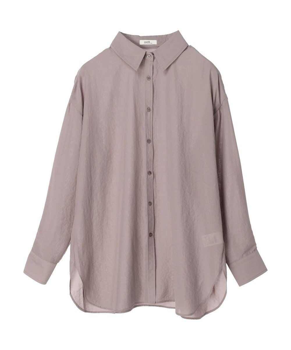 earth music&ecology シアーボーイズライクシャツ 