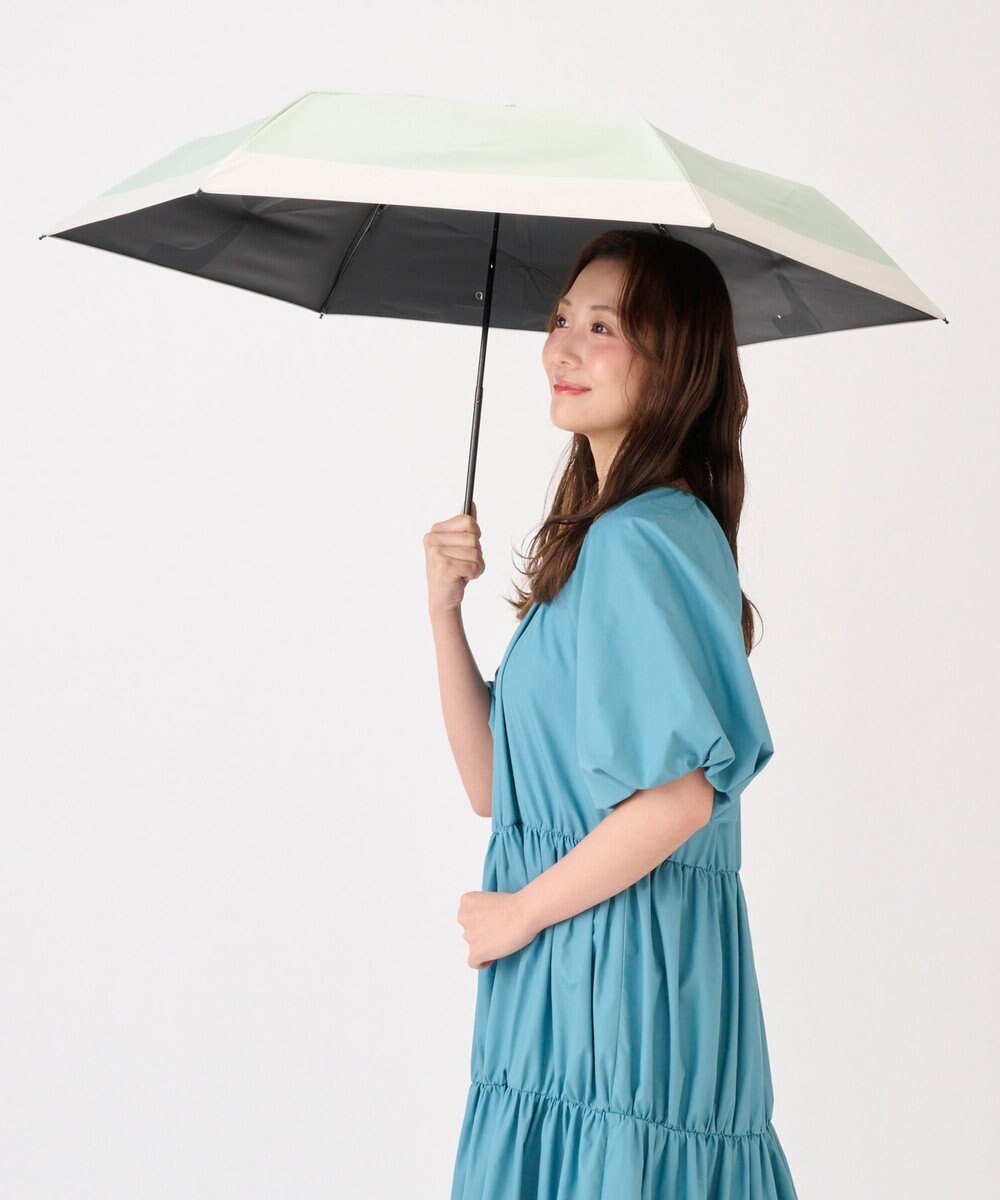 MOONBAT 【遮光100％/３秒で折りたためる日傘】晴雨兼用 折りたたみ傘 ウラワザ バイカラー 