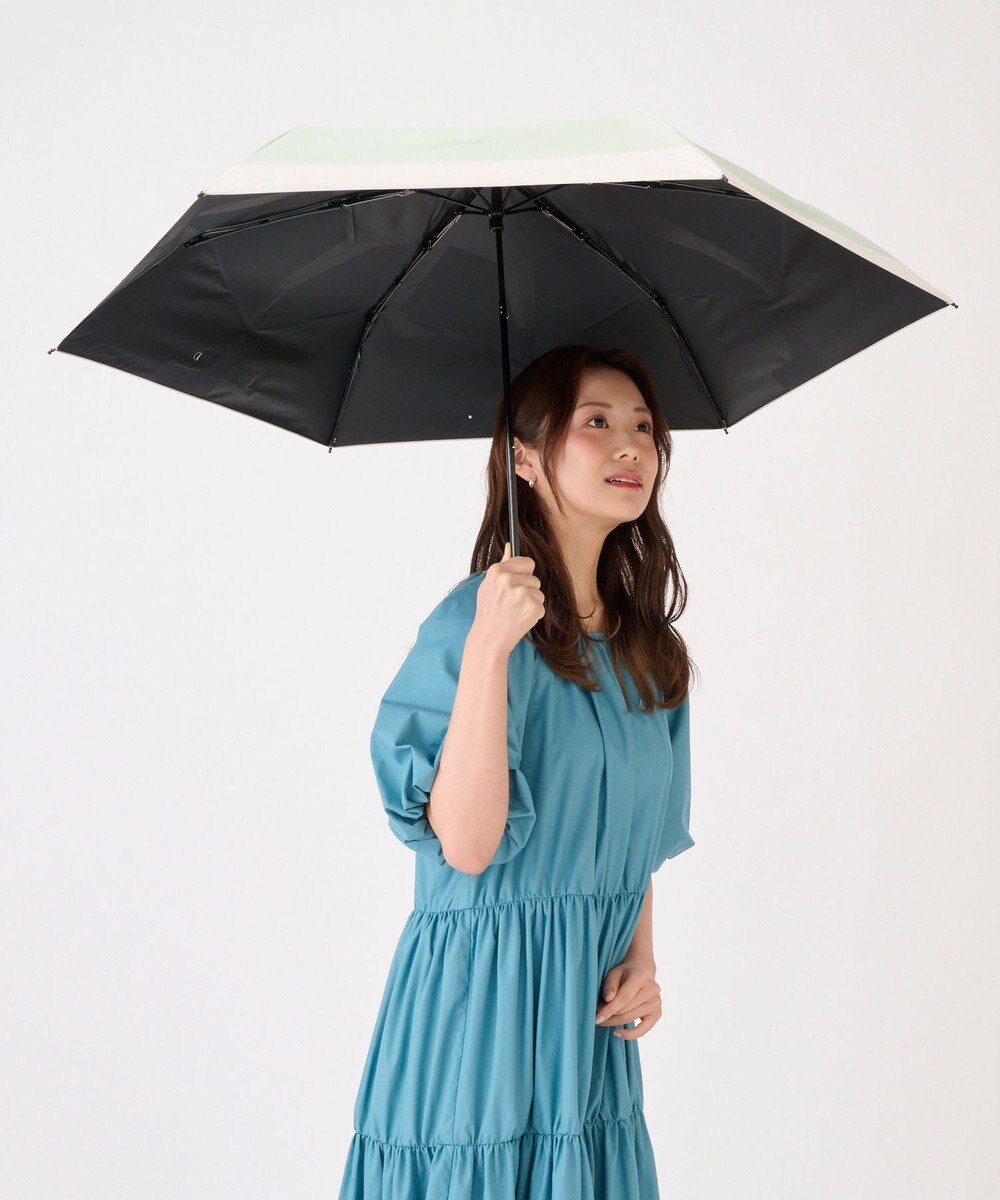 MOONBAT 【遮光100％/３秒で折りたためる日傘】晴雨兼用 折りたたみ傘 ウラワザ バイカラー 