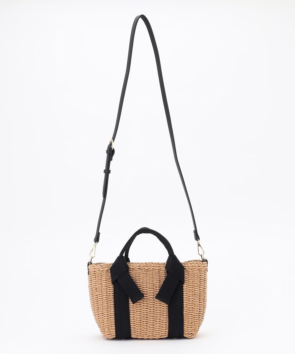 LA BAGAGERIE 【MONICA】リボンハンドル2WAYかごバッグ 