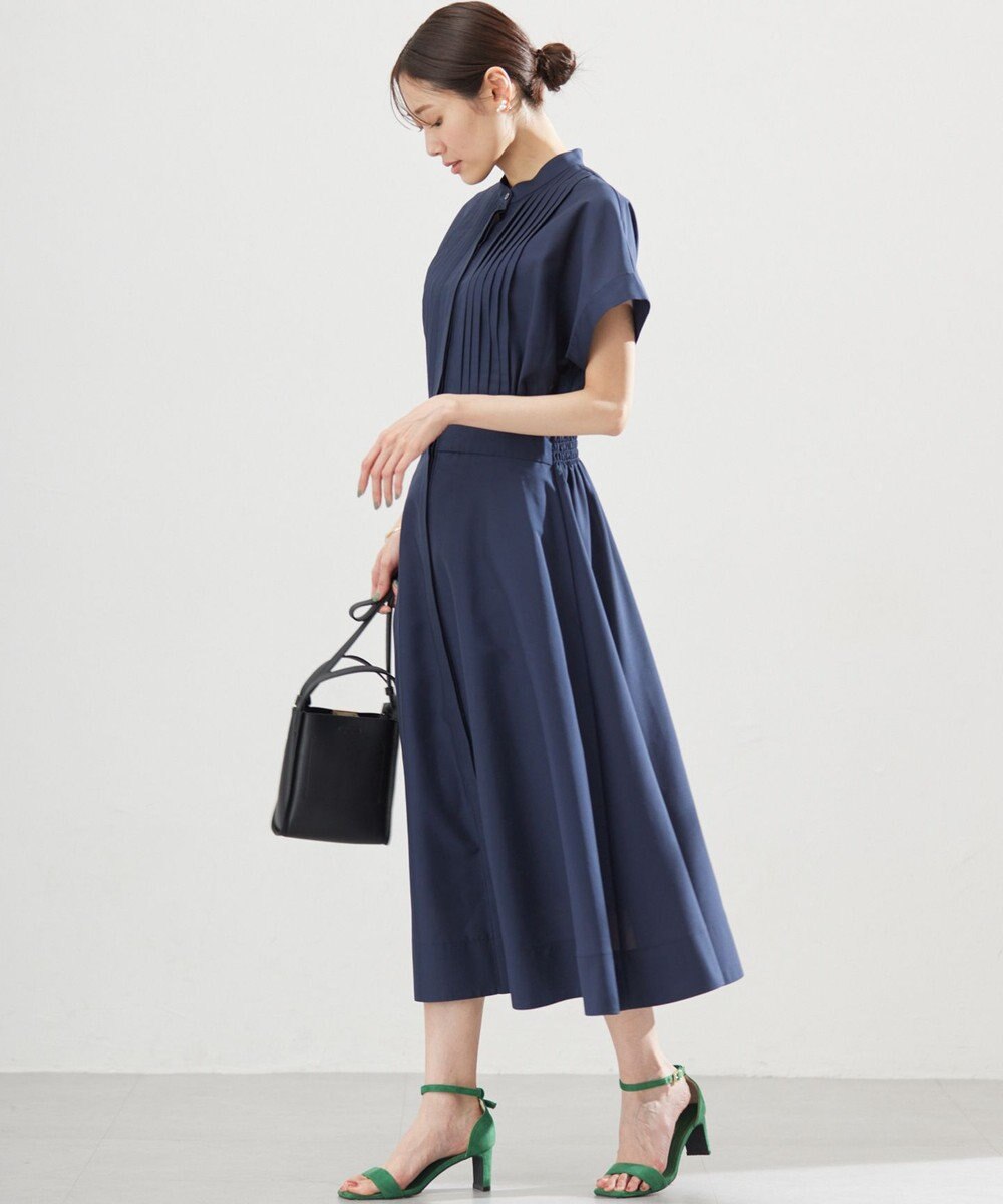 組曲 S 【洗える・ドライタッチ】シアーボイルフロントタック ワンピース 