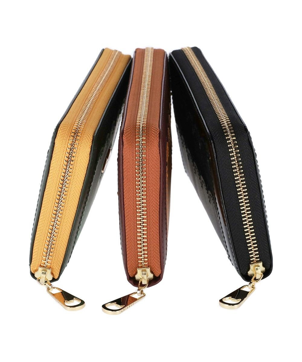 tsumori chisato CARRY スカラップコンビ ラウンドファスナー長財布 